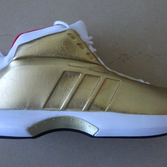 KOBE BRYANT Adidas Crazy 1 Metallic GOLD USA Sz 11 main image 7